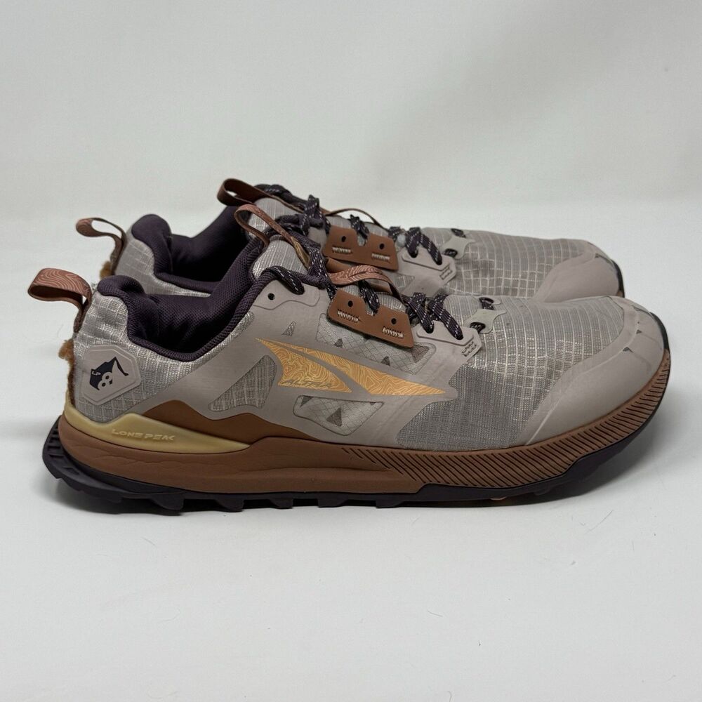 Altra Lone Peak 8 Running Hiking Shoes Womens 11 Taupe Mesh Minimalist Sneakers